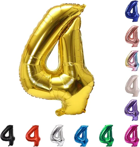 Miniatura 89 de YPSelected Globo grande de 32 pulgadas de helio con números 0-9 de papel de aluminio azul para cumpleaños, bodas y fiestas (Azul, 3)