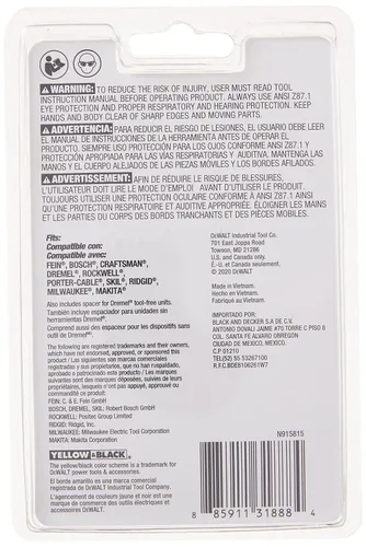 Miniatura 5 de DEWALT Dwa4208 - Hoja oscilante para detalles de madera, color negro