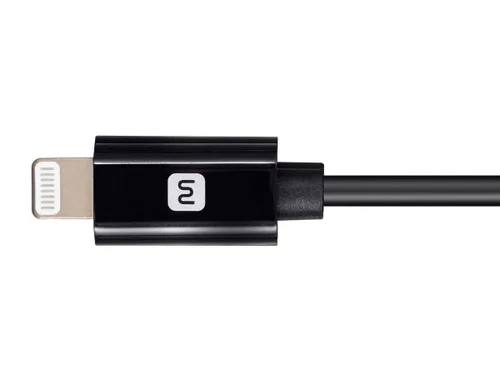 Miniatura 4 de Monoprice Cable de carga Lightning a USB-C, certificado MFi de Apple, 6 pies, color negro, serie Essential