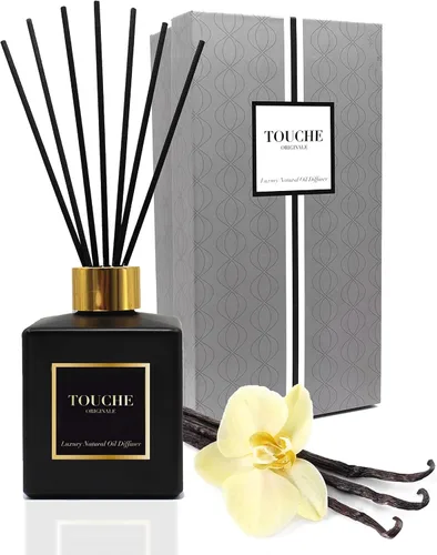 Miniatura 13 de TOUCHE Difusor de caña natural de lujo. Fragancia perfumada para el hogar de larga duración. Aceite esencial natural sin alcohol. Botella de vidrio