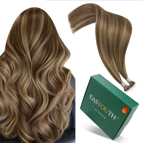 Miniatura 58 de Easyouth Extensión de cola de caballo de cabello humano marrón ombré, extensión de colas de caballo, extensiones de cola de caballo de color marrón