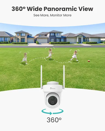 Miniatura 4 de Cámaras de seguridad 4K inalámbricas para exteriores, sin suscripción, sistema de cámaras de seguridad PTZ de 360°, concentrador de almacenamiento