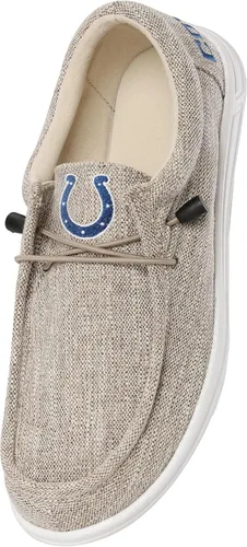 Miniatura 97 de FOCO Men's NFL Team Logo Lightweight Loafers Lace Up Cotton Knit Shoes