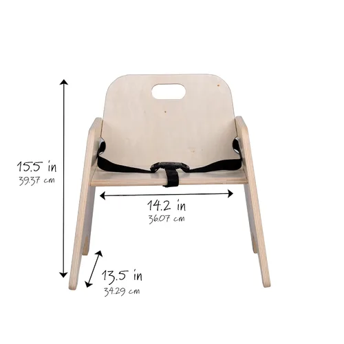Miniatura 3 de Children's Factory - Silla para niños pequeños con correa, asiento de actividades para bebés, silla de alimentación para niños pequeños, asiento