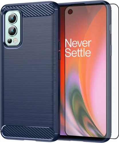 Asuwish Funda protectora de pantalla de vidrio templado para OnePlus Nord 2 5G y funda protectora de TPU suave y delgada, accesorios protectores One