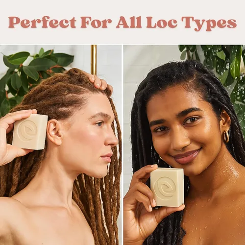 Miniatura 6 de Vegan Loc Shampoo Bar - Champú clarificador de rastas de pachulí sin residuos, hecho para el cuidado del cabello de las rastas