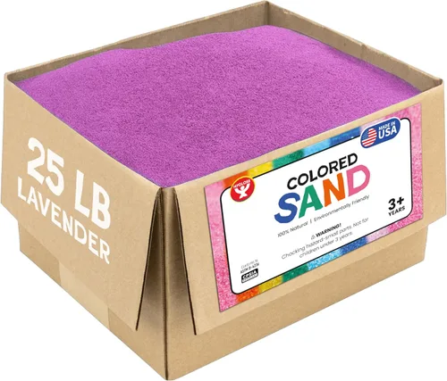 Miniatura 75 de Hygloss Arena de colores para manualidades – Botella de 1 libra, magenta – Juegos de arte de arena fina y colorida vibrante para niños – Actividades