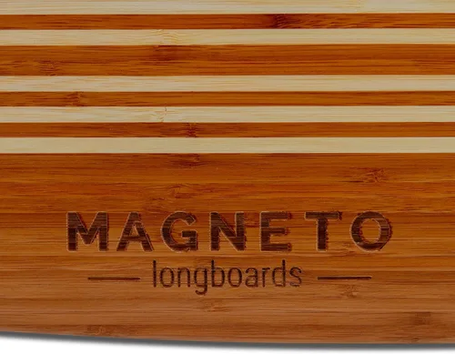 Miniatura 4 de Magneto Longboards Bamboo Longboards for Cruising, Carving, Free-Style, Downhill and Dancing (Bamboo Drop & Fiberglass Through Longboard)
