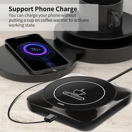 Miniatura 5 de CALENTADOR DE TAZAS DE CAFÉ, Calentador de Tazas de Café Inteligente USB con Activación/Desactivación Automática por Presión, Accesorios de Café