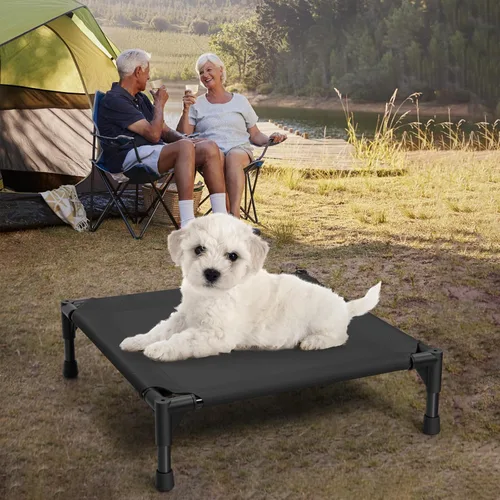 Miniatura 5 de Love&go Cama Elevada para Perros con Marco de Metal, Catre Elevado Refrescante para Mascotas para Perros y Gatos