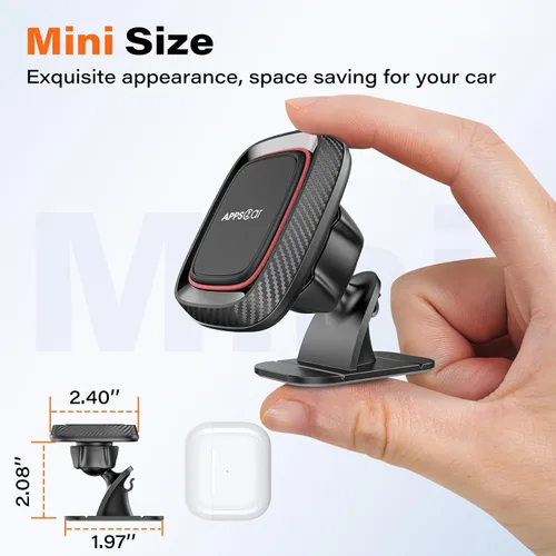 Miniatura 3 de APPS2Car [Paquete de 2] Soporte magnético para teléfono para automóvil, imán súper fuerte, soporte de teléfono para automóvil, tablero