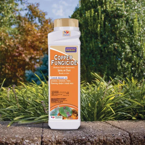 Miniatura 2 de Bonide Fungicida de Cobre, 1 lb. Aerosol o Polvo Listo para Usar para Jardinería Orgánica, Controla Enfermedades Comunes en Césped y Jardín