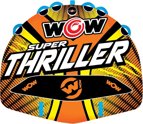 Miniatura 9 de Wow Sports Thriller - Tubo de cubierta remolcable para adultos que navegan en barco, inflable para deportes acuáticos