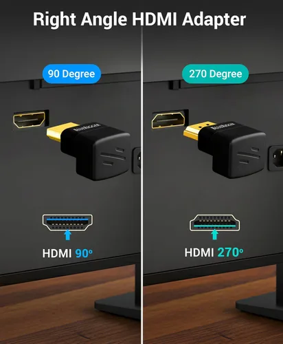 Miniatura 2 de BlueRigger Adaptador HDMI de 90 y 270 grados