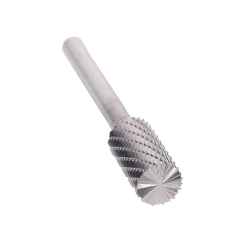 Miniatura 18 de Drill America SA-1 Rebaba de carburo/lima giratoria cilíndrica de doble corte para amoladora de troquel de 1/4" de diámetro x 5/8" de longitud