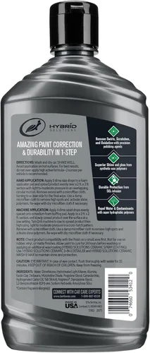 Miniatura 6 de Turtle Wax 53412 Hybrid Solutions - Pulidor y cera de cerámica, elimina arañazos de automóviles y marcas de remolinos, proporciona repelencia al
