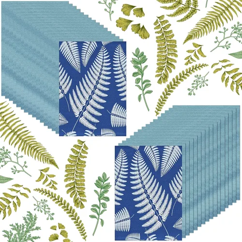 Miniatura 7 de Spakon 32 hojas de papel de impresión solar cianotipo A4 A5 papel de dibujo solar Sensibilidad naturaleza impresión para adultos Artes Artesanías
