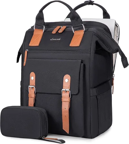 Miniatura 17 de LOVEVOOK - Mochila para laptop, para viaje de trabajo, bolso de enfermera, profesor, médico, viajero, para computadora de negocios, mochila