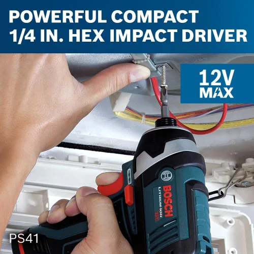 Miniatura 11 de Bosch CLPK22 – 120 - Kit combo de 2 herramientas (taladro/ desarmador y armador de impacto) con 2 baterías de iones de litio 12 -V, cargador