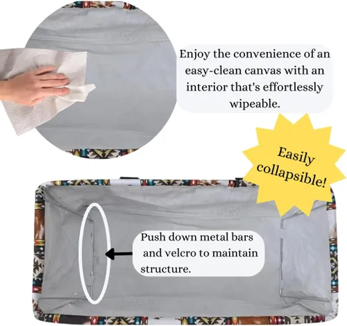 Miniatura 27 de NGIL Bolsa de comestibles reutilizable extra grande plegable de gran tamaño para comestibles, almacenamiento, picnic, playa, Bronco-negro occidental