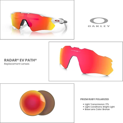 Miniatura 3 de Oakley Original Radar EV Path OO9208 PRIZM Replacement Lenses For Men For Women+ Bundle Microfiber Pouch -FRAMES NOT INCLUDED