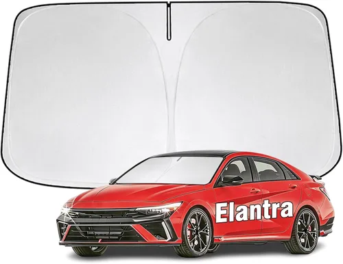 Miniatura 35 de Parasol para parabrisas delantero compatible con Toyota Highlander 2020-2023 2024 2025, protector de visera solar bloquea los rayos UV, parasol