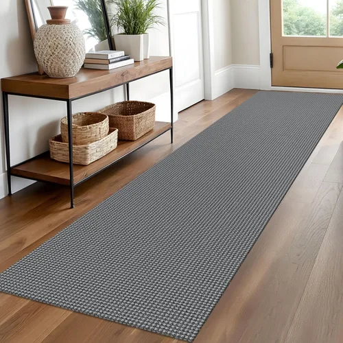 Miniatura 30 de EARTHALL Alfombra de pasillo 3x14 pies, alfombras lavables extra largas para pasillos, tejidas, antideslizante, alfombra trenzada para entrada