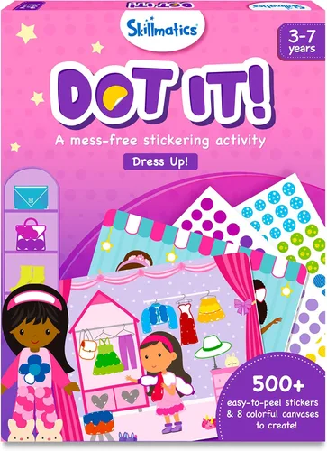 Miniatura 11 de Skillmatics Bluey Dot It - Actividad de calcomanías sin desorden para niños, más de 500 calcomanías, kits de manualidades, actividades de bricolaje