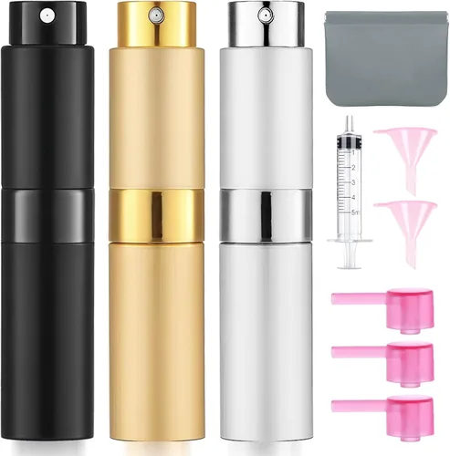 Miniatura 11 de Atomizador de Perfume Vacío de 8ML Botella de Spray de Viaje de Colonia para Recarga Dispensador Portátil de Colonia Mini Rociador para Hombres 6
