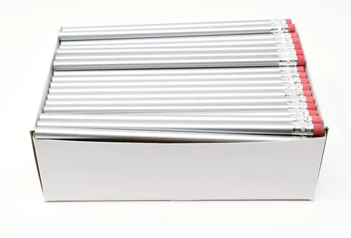 Miniatura 7 de Pencil Guy Lápices redondos en blanco Crema 144 a una caja: No afilados