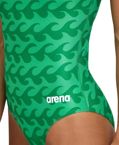 Miniatura 3 de ARENA Performance Ride The Wave - Traje de baño de una pieza para mujer con espalda descendente ligera MaxLife