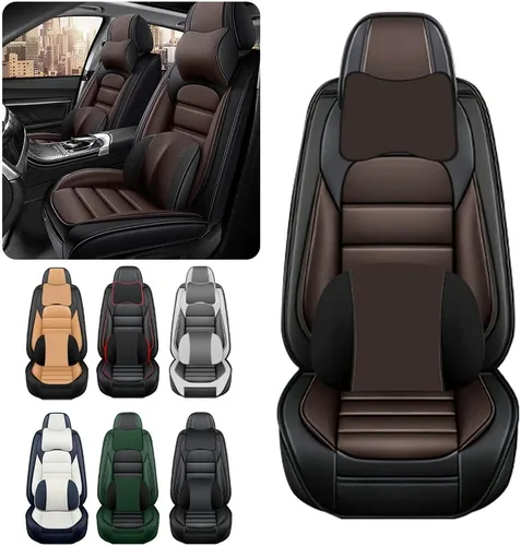 Miniatura 2 de Fundas de asiento de automóvil de lujo para Suzuki Grand Vitara 2000-2013, impermeables, suaves, transpirables, de piel sintética, con bolsillos