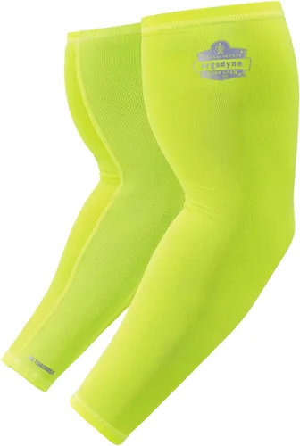 Ergodyne Chill Its 6690 - Mangas de enfriamiento para brazos, tamaño para hombres y mujeres, protección solar UPF 50+ Lima