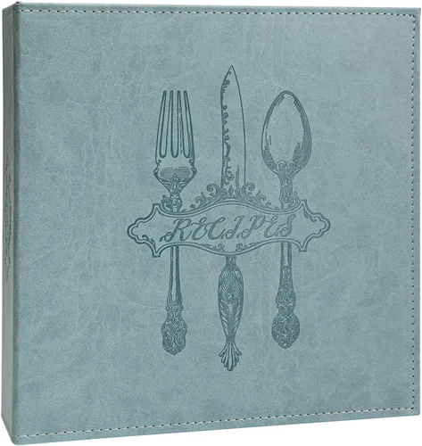 Carpeta de Recetas COFICE – 8.5x11 Juego de Carpeta en Blanco para Libro de Recetas Familiar de 3 Anillos para Escribir tus Propias Recetas con
