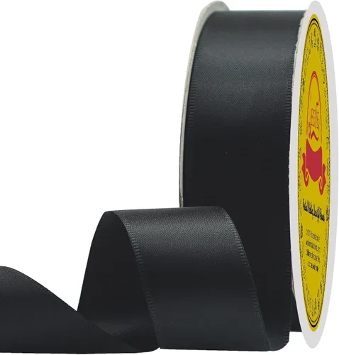 Miniatura 156 de Cinta de satén blanca antigua de doble cara de 1-1/2 pulgadas x 50 yardas, cinta de poliéster para envolver regalos, día de San Valentín, bodas