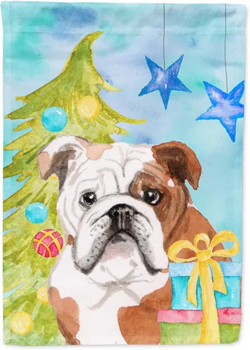 Caroline's Treasures BB9416GF - Bandera decorativa para jardín, diseño de bulldog inglés, para jardín, jardín, patio, jardín, multicolor Regalos de