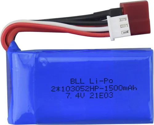 Miniatura 4 de sea jump Accesorios 2PCS 7.4V 1500mah batería de litio con cargador 2in1 para WLTOYS A959-B A969-B A979-B K929-B 144001 RC carga remota batería