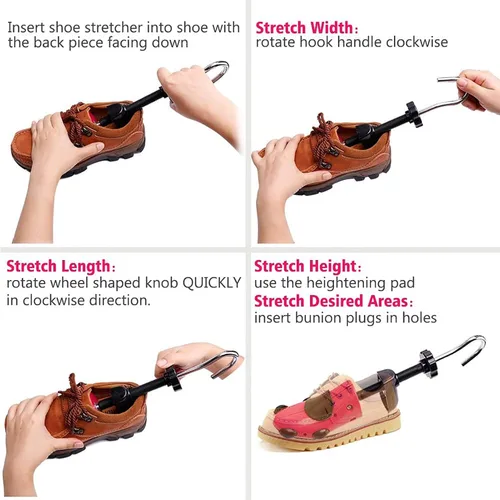 Miniatura 5 de CHERAINTI Shoe Stretcher Women Men Wide Feet Adjustable Width Length Shoe Expander Widener