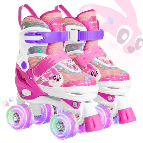 Miniatura 9 de PAPAISON Patines de ruedas ajustables con ruedas iluminadas para niñas, patines para niños y bebés de 4 a 6, 5 a 8, 8 a 12 años