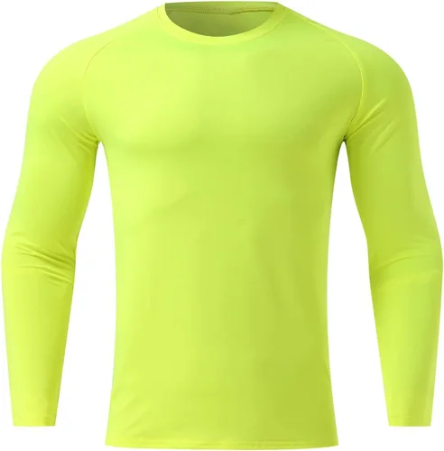 Miniatura 53 de Camisas de compresión atléticas de manga larga para hombre, capa base, camisa de entrenamiento atlético, camisas de compresión, camisetas deportivas