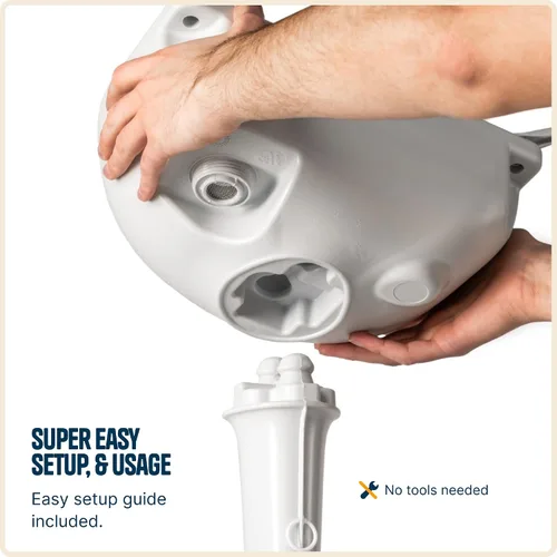 Miniatura 3 de Alpcour Fregadero portátil para acampar – Estación de higiene de viaje para interiores y exteriores con lavabo, grifo para correr, dispensador