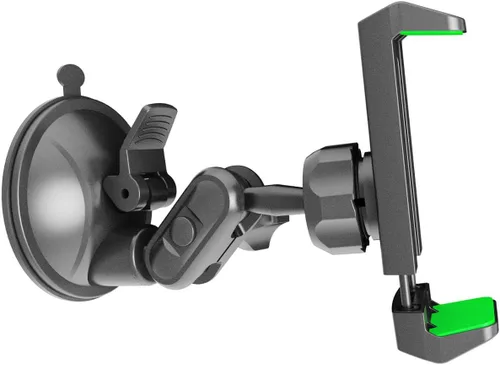 Miniatura 8 de Soporte universal para teléfono de ducha con espejo, multidireccional doble con ventosa giratoria de 360 grados, soporte de montaje en pared