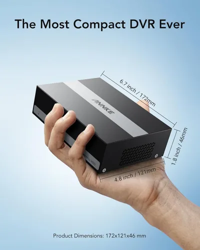 Miniatura 7 de ANNKE Grabadora de Video Digital 3K Lite de 8 Canales con Disco Duro de Estado Sólido SSD Integrado de 1TB, Grabación 24/7 con 8 Canales, Detección