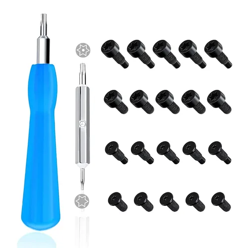 Miniatura 9 de Juego de puntas de destornillador Ring de repuesto azul y 20 tornillos para timbre T6 T15 y cable cargador de carga para timbre con video