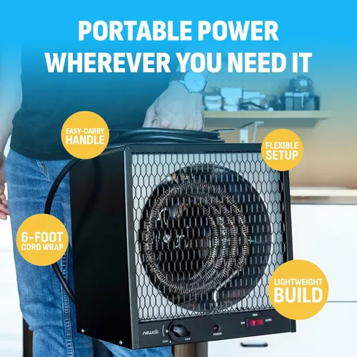 Miniatura 6 de newair G56 5600 W calentador de cochera – Get Fast calor para 560 SQ. cuadrados