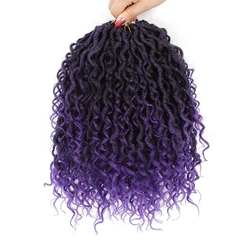 Miniatura 37 de Goddess Locs - Cabello de ganchillo de 8 pulgadas, 6 paquetes de rastas sintéticas de cabello de ganchillo para mujeres negras, cabello suave 1b
