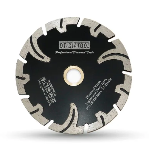 Miniatura 10 de DT-DIATOOL Hoja de diamante de 4-1/2 pulgadas para piedra de granito, hormigón, mármol, disco de corte prensado en caliente con segmento protector