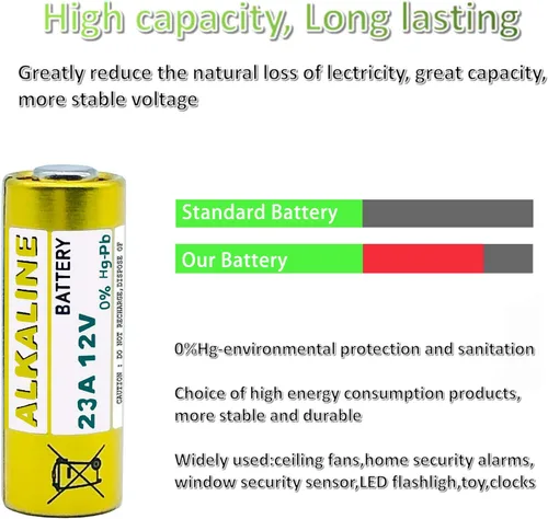 Miniatura 3 de SKOANBE 5PCS 23A 12V Batería alcalina A23 L1028 MN21 12Volts Batería
