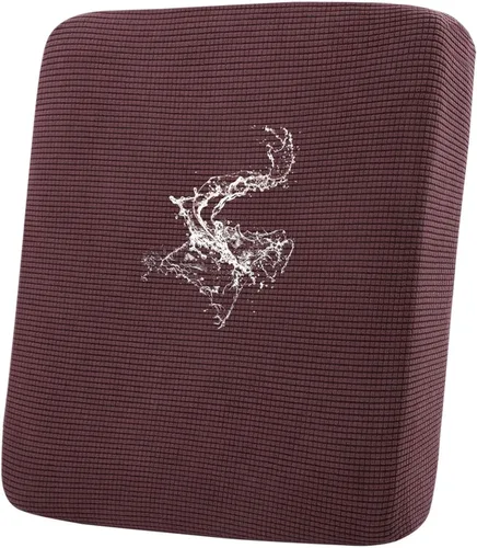 Miniatura 93 de hyha Fundas impermeables para cojines de sofá para mascotas, funda antideslizante para asiento de sofá para perros lavable, tela de jacquard Gris