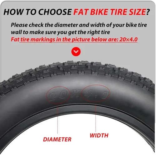 Miniatura 3 de MOHEGIA Fat Bike Tire: 20x3.0/20x4.0/26x3.0/26x4.0 Inch Foldable Replacement for E-Bike and MTB On-Road and Off-Road